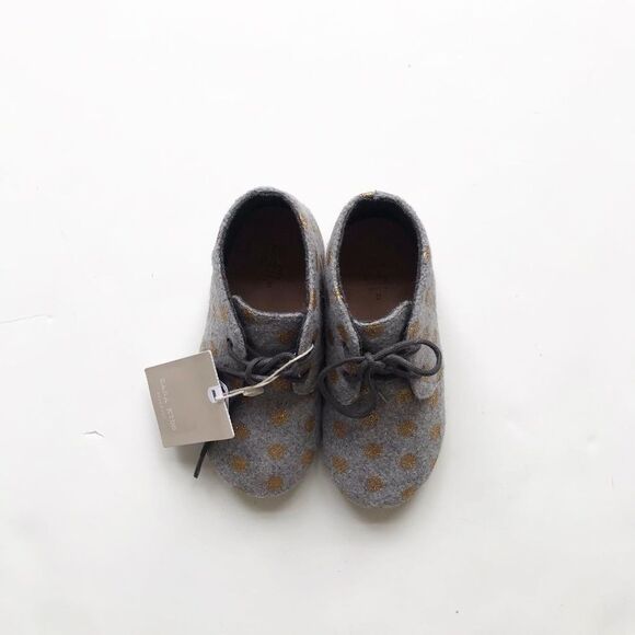 ZARA NWT gray fabric bluchers size 24(7.5) - Picture 3 of 9